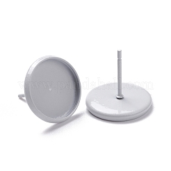 Spray Painted 304 Stainless Steel Stud Earring Findings&nbsp;STAS-K240-01F