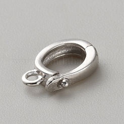 Rhodium Plated 925 Sterling Silver Pendant Bails&nbsp;STER-WH0008-80P