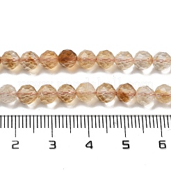 Heated Natural Citrine Beads Strands&nbsp;G-B088-C17-05