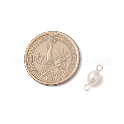 Natural Cultured Freshwater Pearl Rice Connector Charms&nbsp;PALLOY-JF04478-01