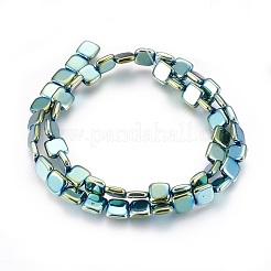 Electroplated Non-magnetic Synthetic Hematite Beads Strands&nbsp;G-P392-A