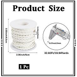 10M Flat Braided Imitation Leather Cords&nbsp;LC-CL0001-04D