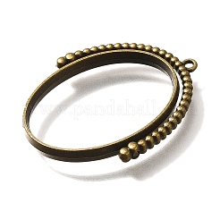 Alloy Open Back Bezel Pendants&nbsp;PALLOY-I223-11AB