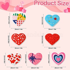 35Pcs 7 Styles PVC Plastic Beads&nbsp;KY-CJ0002-04