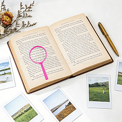 48Pcs 8 Colors Plastic Handheld Magnifier for Children&nbsp;DIY-WA0001-02