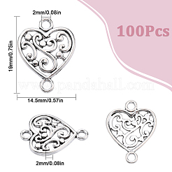 100Pcs Tibetan Style Alloy Connector Charms&nbsp;FIND-SC0006-18