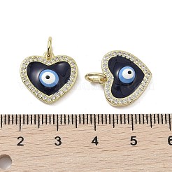 Golden Brass Micro Pave Cubic Zirconia Pendants&nbsp;KK-L209-074G-01