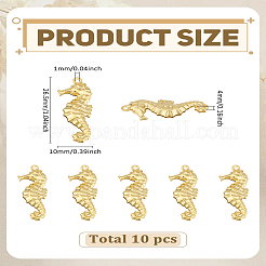 10Pcs 304 Stainless Steel Pendants&nbsp;STAS-LP0004-45