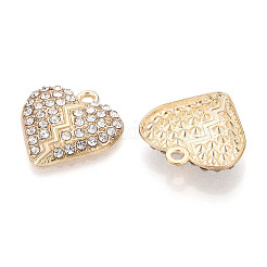 Alloy Rhinestone Pendants&nbsp;FIND-N008-11KCG