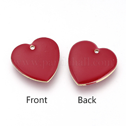 Brass Enamel Pendants&nbsp;X-KK-Q679-05G