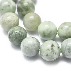 Natural Myanmar Jade/Burmese Jade Beads Strands&nbsp;G-D0001-08-10mm
