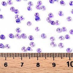 8/0 Transparent Colours Rainbows Glass Seed Beads&nbsp;SEED-R051-08B-01