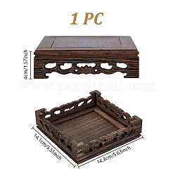 Wood Display Base for Flower Pot&nbsp;ODIS-WH0078-51B