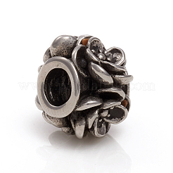 304 Stainless Steel European Beads&nbsp;STAS-G228-07AS