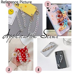 2Pcs 2 Colors Opaque Bear Acrylic Mobile Straps&nbsp;HJEW-JM01289