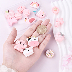 15Pcs 15 Styles Food Grade Eco-Friendly Silicone Focal Beads&nbsp;SIL-YW0001-51