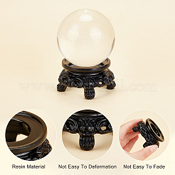 3Pcs Resin Crystal Ball Display Pedestal&nbsp;ODIS-GA0001-35