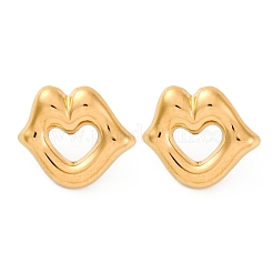 304 Stainless Steel Stud Earrings for Women&nbsp;EJEW-F357-03G-01