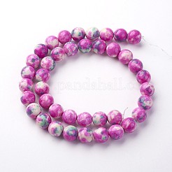 Natural Ocean White Jade Bead Strands&nbsp;G-G916-10mm-06