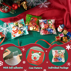 200Pcs 10 Style Christmas Theme Plastic Bakeware Bag&nbsp;OPP-TA0001-05