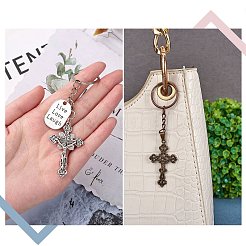 64Pcs 8 Style Tibetan Style Alloy Pendants&nbsp;FIND-SZ0002-81