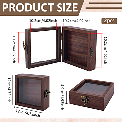 Wood Jewelry Display Cases&nbsp;CON-WH0089-223A