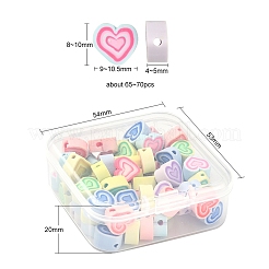 65~70Pcs Handmade Polymer Clay Beads&nbsp;CLAY-YW0001-47
