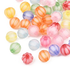 Frosted Transparent Acrylic Pumpkin Beads&nbsp;FIND-B065-05A