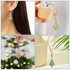 30Pcs Christmas Theme Alloy Enamel Pendants&nbsp;FIND-TA0005-45