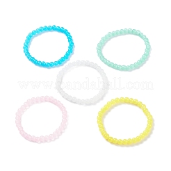 6.5MM Imitation Jade Glass Round Beaded Stretch Bracelet for Women&nbsp;BJEW-JB07658