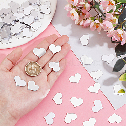 300Pcs Heart Mirror Self Adhesive Acrylic Mosaic Tiles&nbsp;DIY-PH0021-93