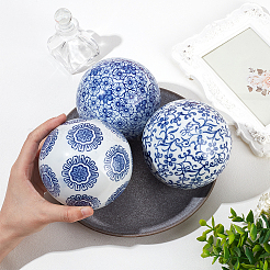 Handmade Porcelain Beads&nbsp;PORC-WH0020-03