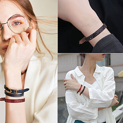 PU Leather Watch Band Strap&nbsp;BJEW-SC0001-07A