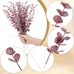 20Pcs Plastic Artificial Eucalyptus Leaves&nbsp;DJEW-GF0001-88B