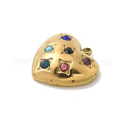 304 Stainless Steel Rhinestone Pendants&nbsp;STAS-I322-55G