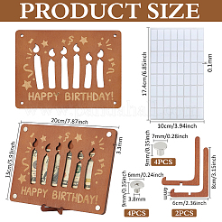 Laser Cut Wooden Money Holder Display Stands&nbsp;AJEW-FG0004-22B