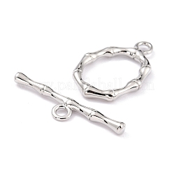 Rack Plating Brass Toggle Clasps&nbsp;X-KK-B036-07P