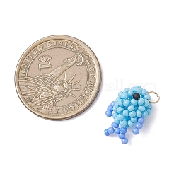 3Pcs Seed Glass Beaded Pendants&nbsp;PALLOY-MZ01010