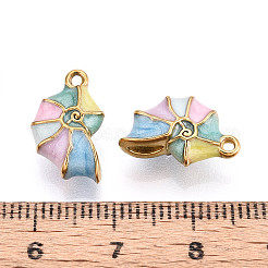 Ion Plating(IP) 304 Stainless Steel Enamel Pendants&nbsp;X-STAS-N114-11G