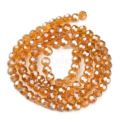 Electroplate Glass Bead Strands&nbsp;EGLA-R015-4mm-M