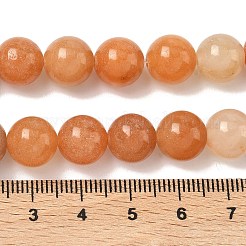 Natural Red Aventurine Bead Strands&nbsp;G-P257-02-10mm-01