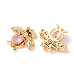 Brass Micro Pave Cubic Zirconia Pendants&nbsp;KK-A284-16G-04