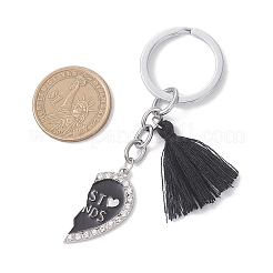 2Pcs Alloy Split Pendant Keychains&nbsp;KEYC-JKC01444-03