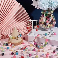 400Pcs 10 Colors Gradient Color Resin Imitation Pearl Beads&nbsp;RESI-NB0002-02