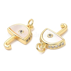 Rack Plating Brass Micro Pave Cubic Zirconia Pendants&nbsp;KK-A185-23G