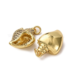 Brass Micro Pave Cubic Zirconia Pendants&nbsp;KK-A271-02C-G