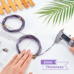Textured Round Aluminum Craft Wire&nbsp;AW-BC0003-21C