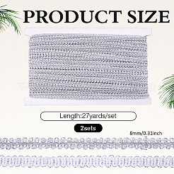 2Bags Polyester Lace Trim&nbsp;OCOR-ME0001-84A