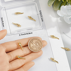 8Pcs Rack Plating Brass Pendants&nbsp;KK-BBC0016-42