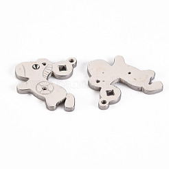 Tarnish Resistant 304 Stainless Steel Pendant Rhinestone Settings&nbsp;STAS-S116-158P